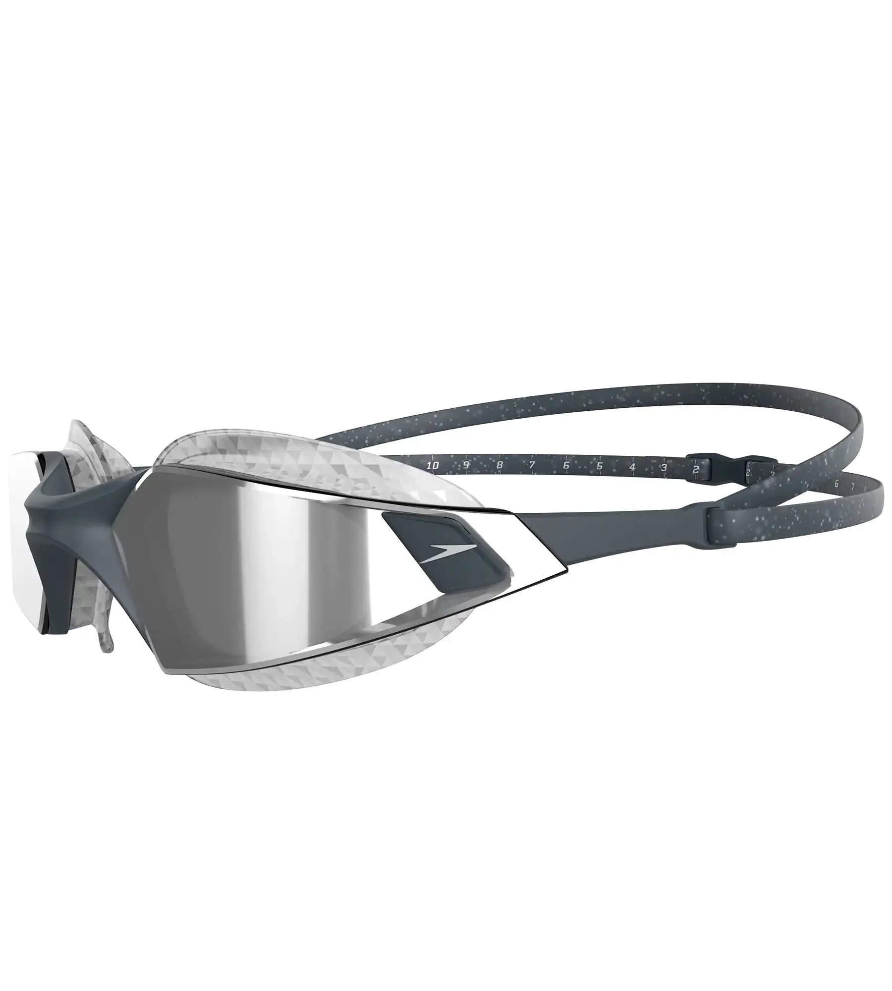 Unisex Adult Aquapulse Pro Mirror-Lens Swim Goggles - Grey & Silver