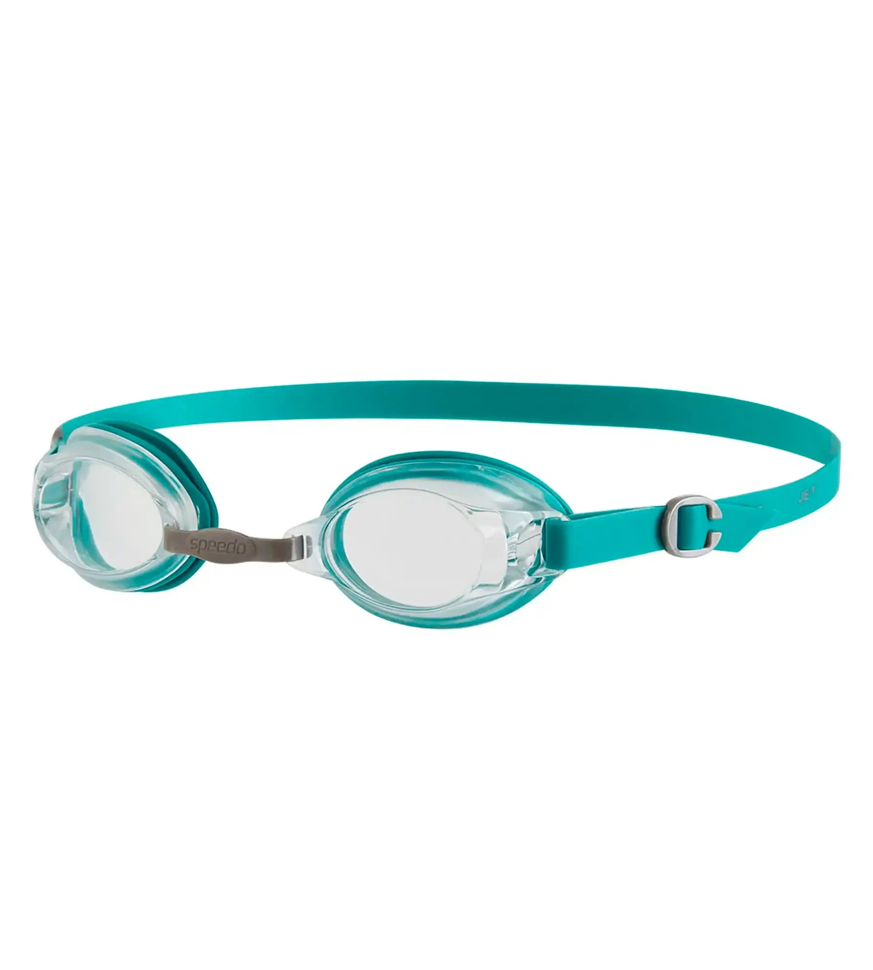 Unisex Adult Jet Clear-Lens Swim Goggles - Green & Clear