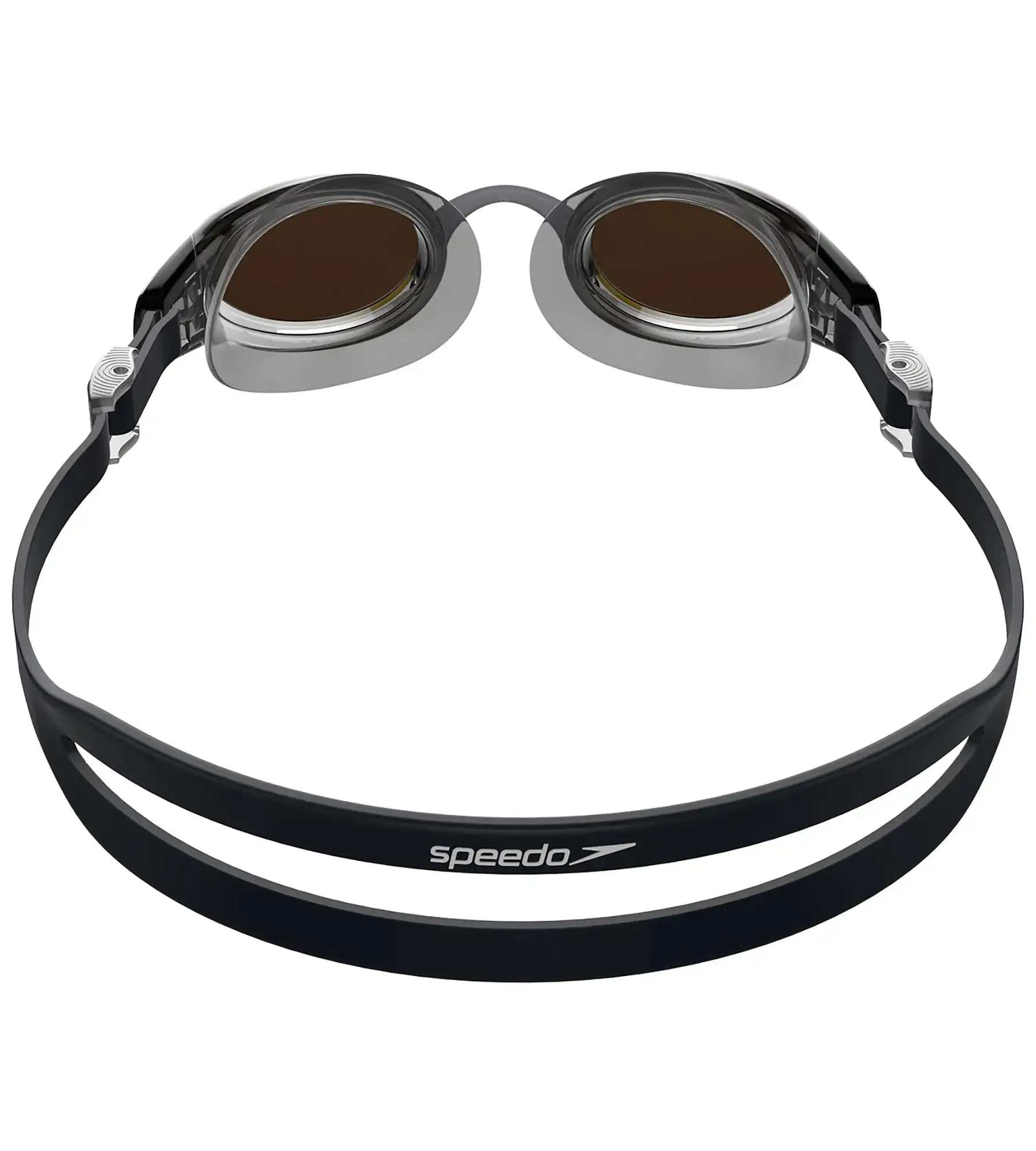 Unisex Adult Mariner Pro Mirror-Lens Swim Goggles - Black & Orange