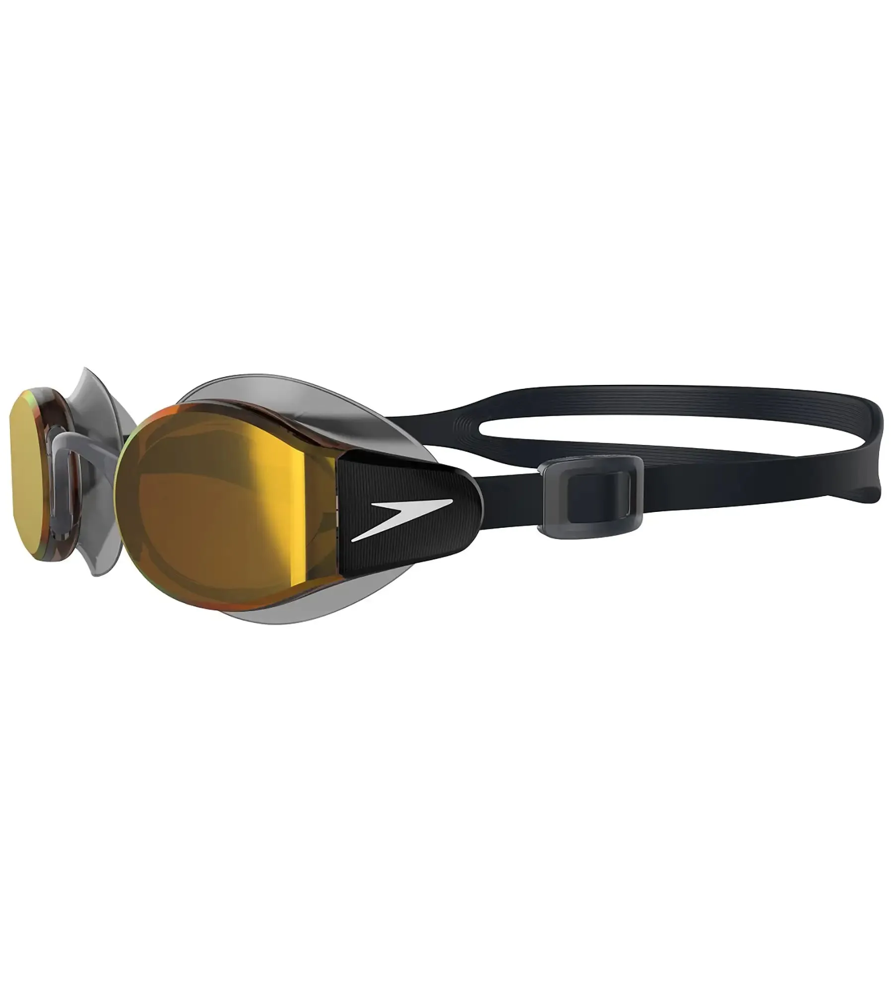 Unisex Adult Mariner Pro Mirror-Lens Swim Goggles - Black & Orange