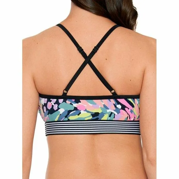 Women's cross back bikini swimsuit top