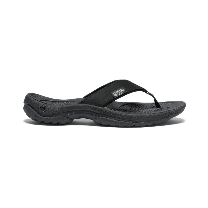 Women's Kona Leather Flip-Flop  |  Black/Vapor