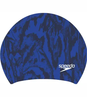 Women's Printed Long Hair Swim Caps -Violet  &  Ecstatic